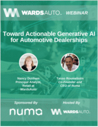 Toward Actionable Generative AI for Automotive Dealerships