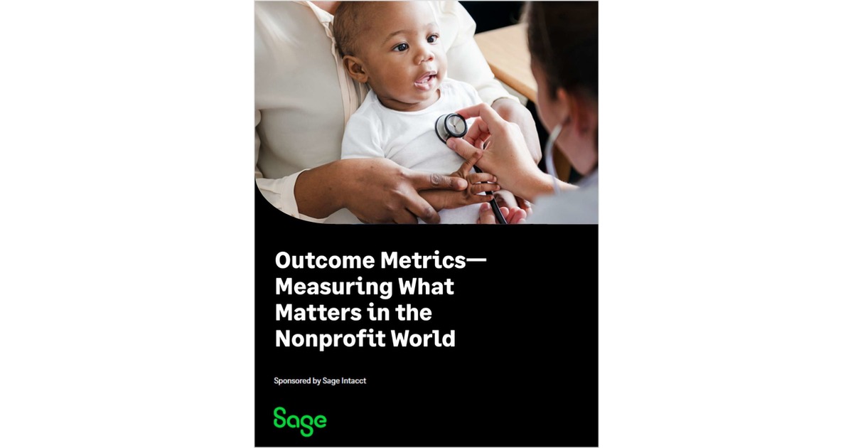 Outcome Metrics-- Measuring What Matters in the Nonprofit World