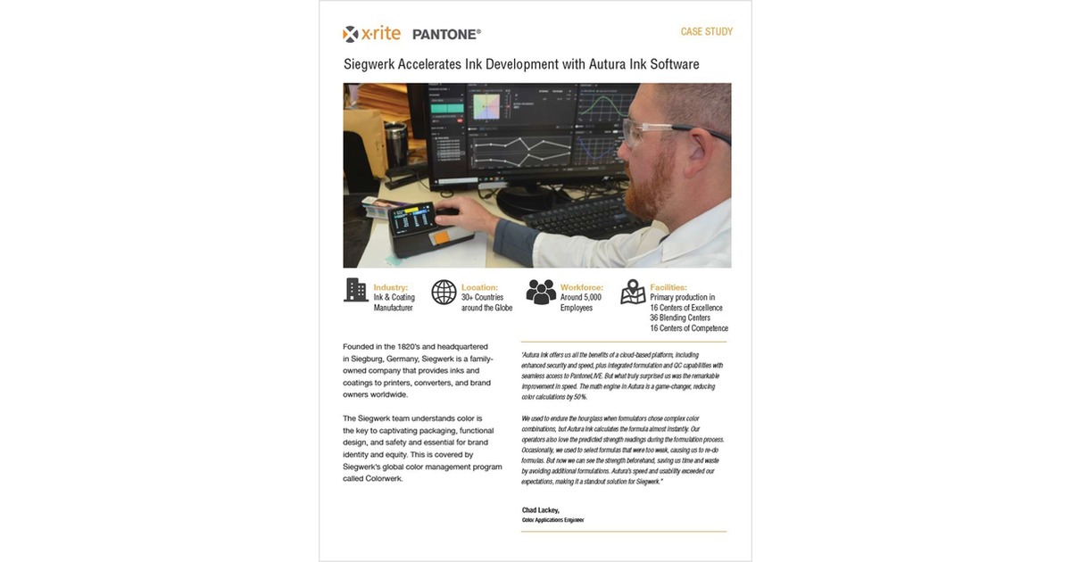 Case Study: Streamlining Ink Formulation