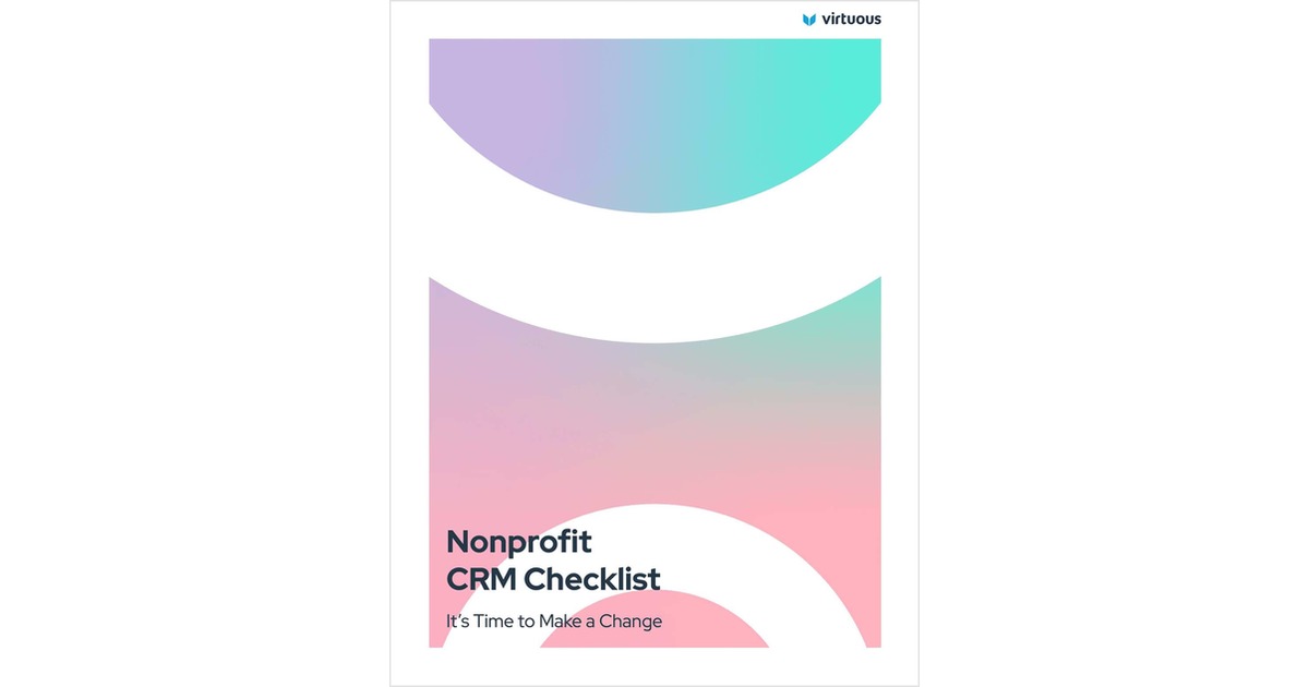 Nonprofit CRM Checklist