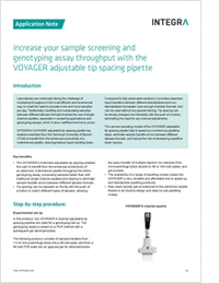 Increase Your Sample Screening and Genotyping Assay Throughput with the VOYAGER Adjustable Tip Spacing Pipette