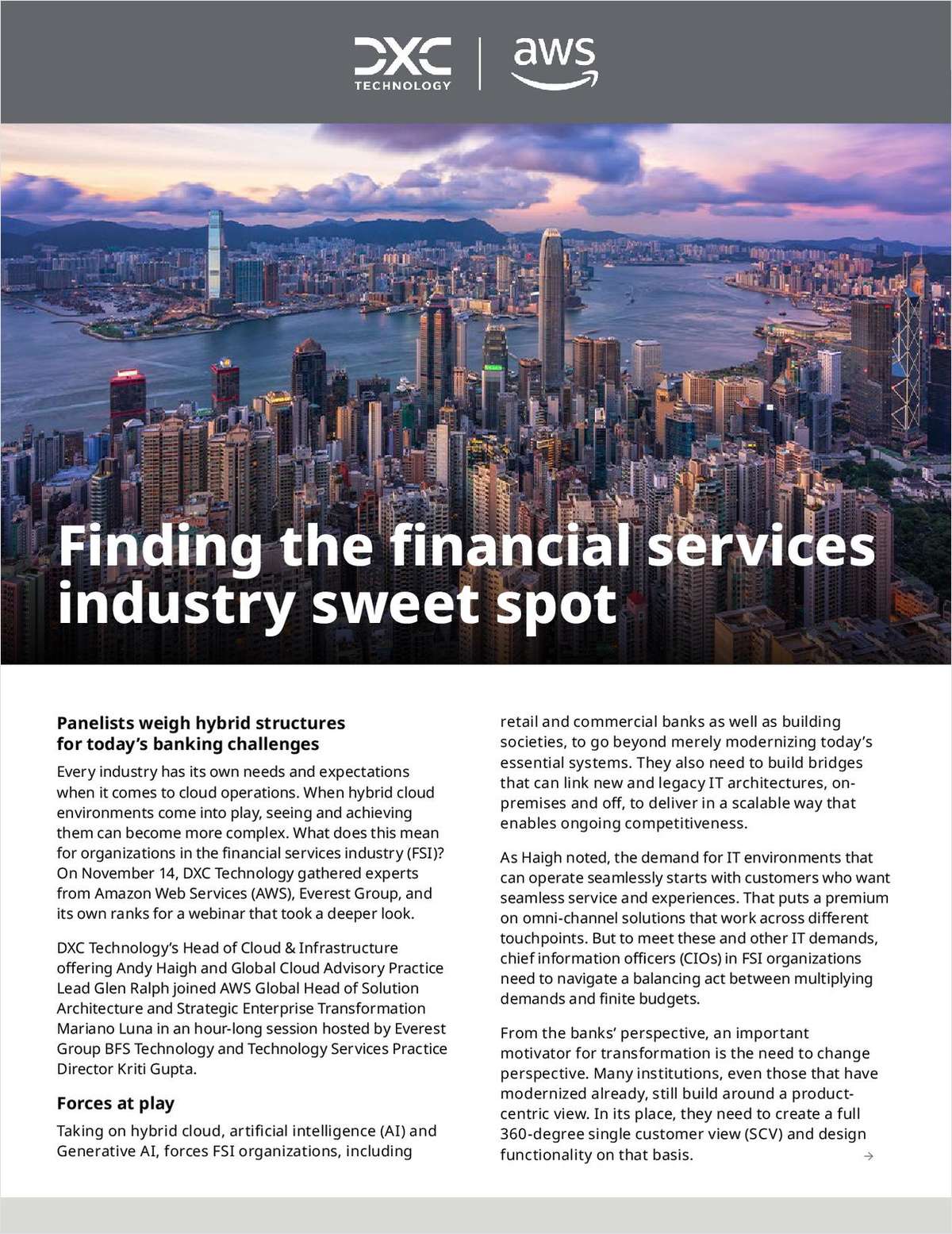 Modernizing financial services with hybrid cloud