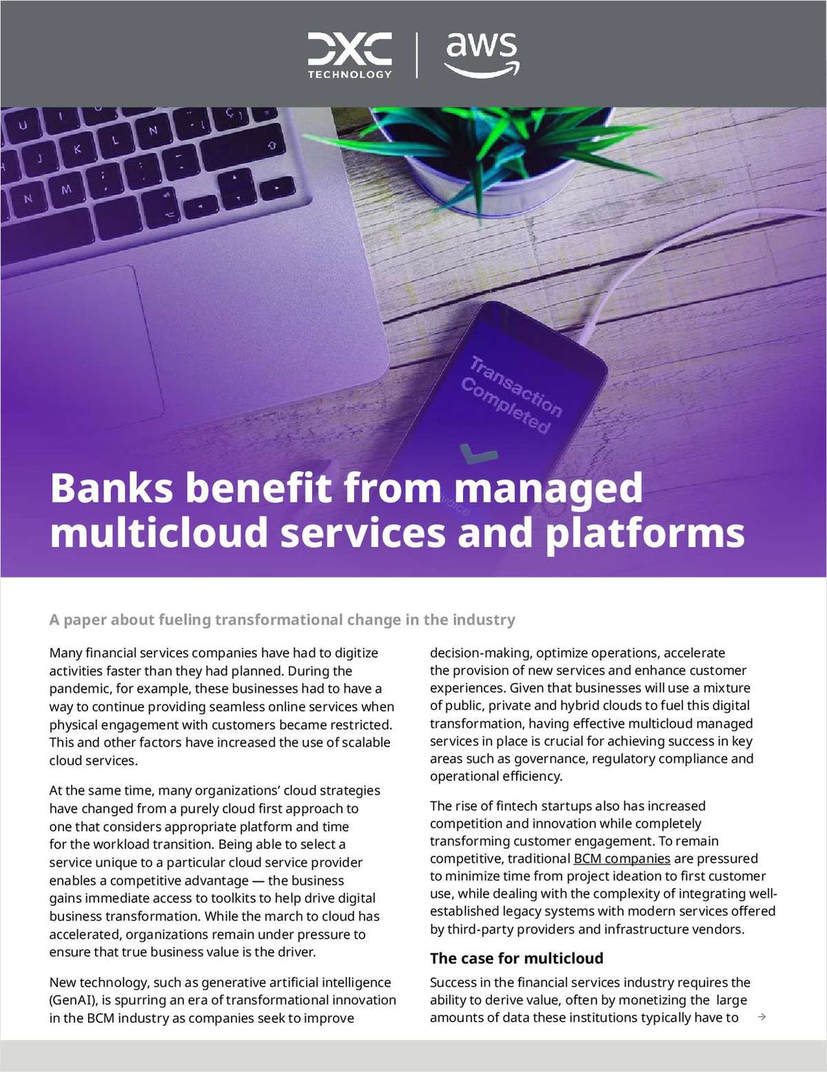 Delivering business value with a multicloud strategy in financial services