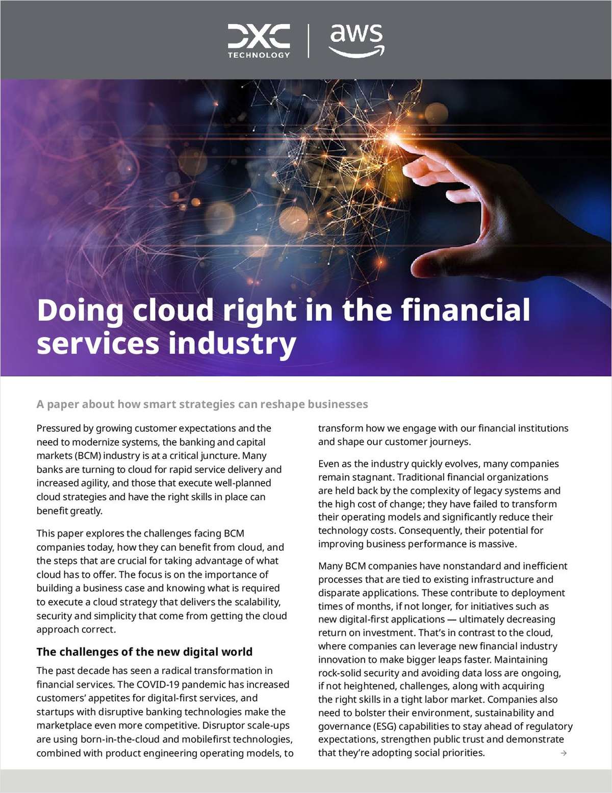 How smart strategies can reshape financial services