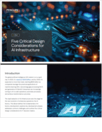 Five Critical Design Considerations for AI Infrastructure