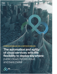 The automation and agility of cloud services, with the flexibility to deploy anywhere: public cloud, hybrid cloud, and bare metal
