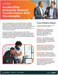 Accelerating Enterprise Network Transformation With Wavelengths