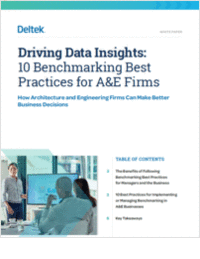 Driving Data Insights: 10 Benchmarking Best Practices for A&E Firms