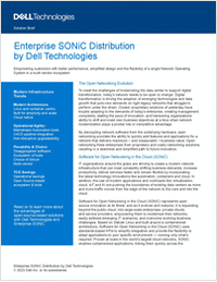 Dell Enterprise SONiC Solution Brief