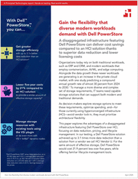 Gain the flexibility that diverse modern workloads demand with Dell PowerStore