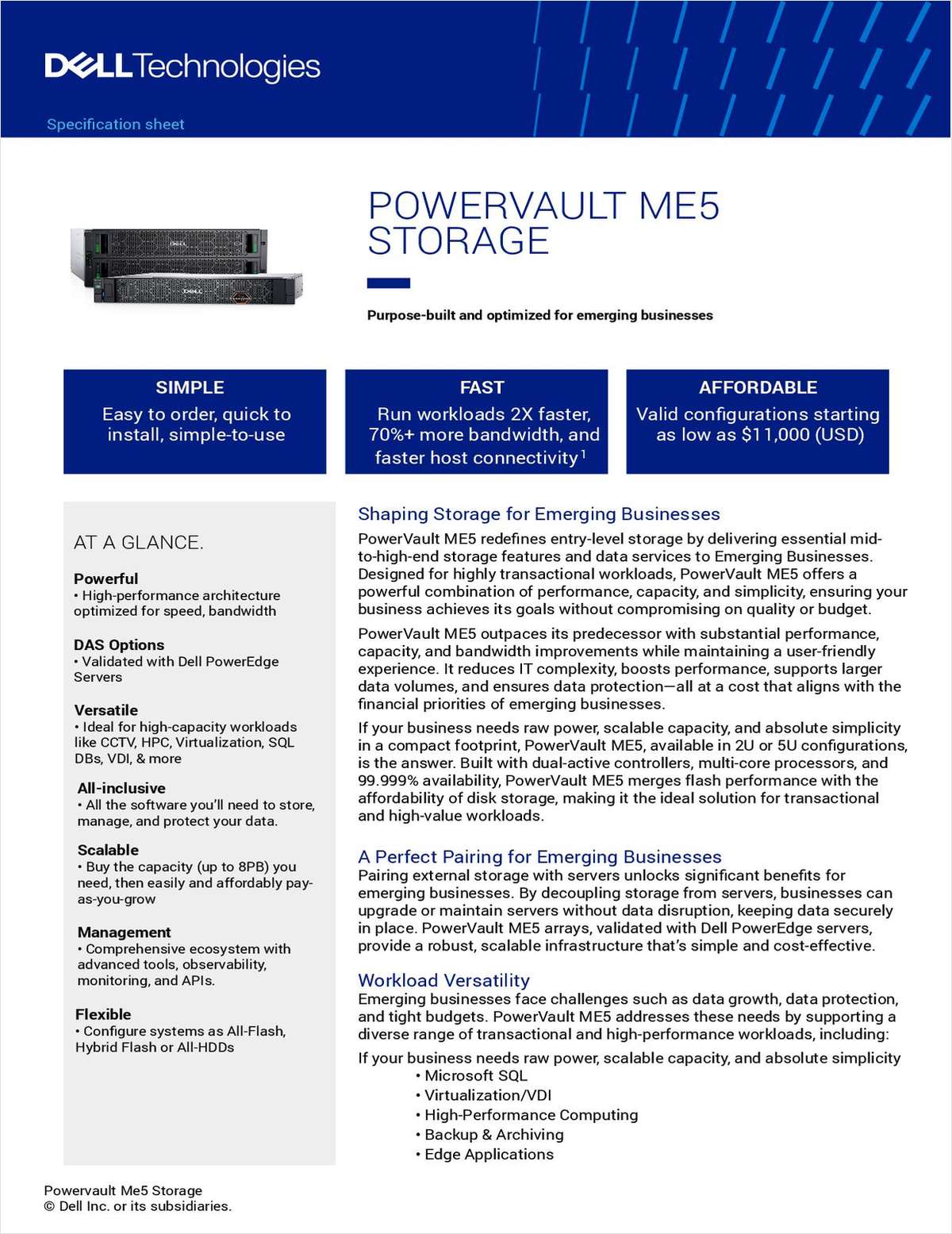 PowerVault ME5 Virtualization Solution Brief