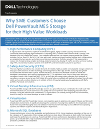 Why SME Customers Choose Dell PowerVault ME5 Storage for their High Value Workloads