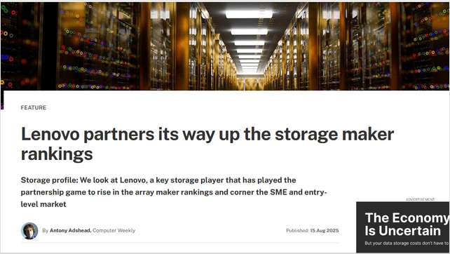 Lenovo Partners Its Way Up The Storage Maker Rankings