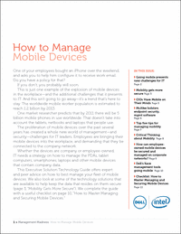 How to Manage Mobile Devices