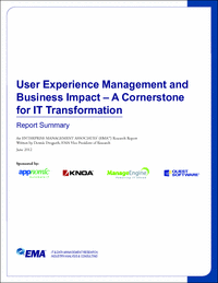 User Experience Management and Business Impact - A Cornerstone for IT Transformation
