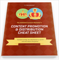 Content Promotion & Distribution Cheat Sheet
