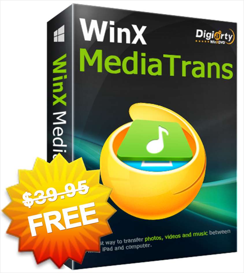 WinX MediaTrans V8.0 - Ultimate iPhone iPad Manager for PC & Mac ($39.95 Valued) FREE for a Limited Time