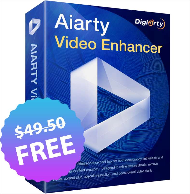 Aiarty Video Enhancer for PC & Mac ($49.50 Value) Free for a Limited Time
