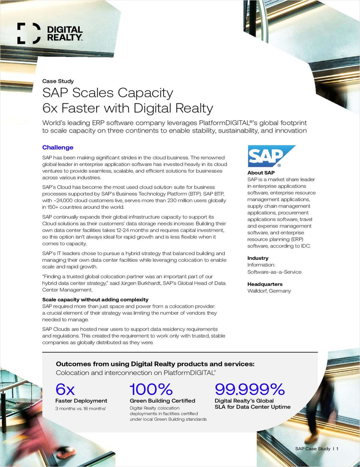 Case Study: SAP Scales Capacity 6x Faster with Digital Realty