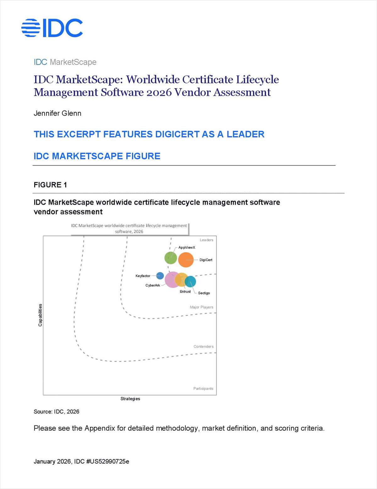 IDC MarketScape: Worldwide Certificate Lifecycle Management 2026 Vendor Assessment