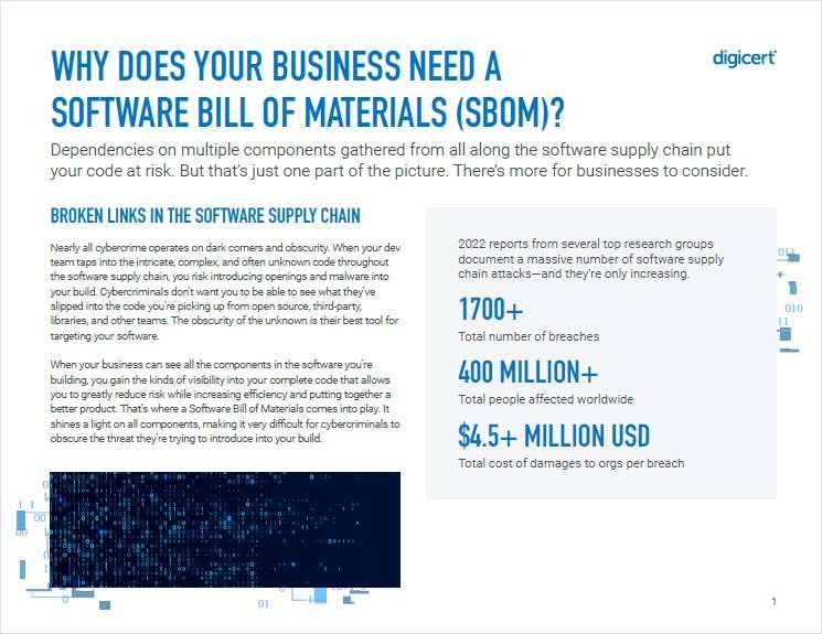 Why Does Your Business Need a Software Bill of Materials (SBOM)?