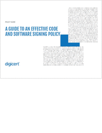 A Guide to an Effective Code and Software Signing Policy
