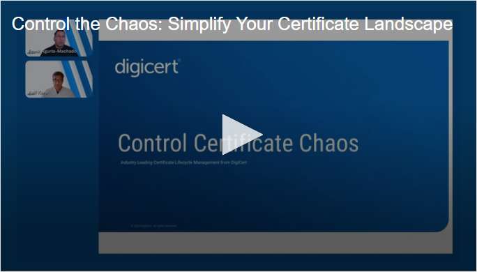 Control the Chaos: Simplify Your Certificate Landscape