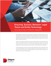Ensuring Success Between Legal Teams and Entity Technology