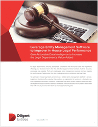Leverage Entity Management Software to Improve In-House Legal Performance