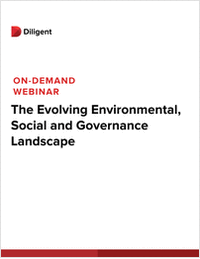 The Evolving Environmental, Social and Governance Landscape