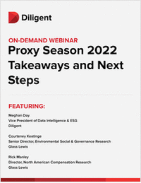 Proxy Season 2022 Takeaways and Next Steps
