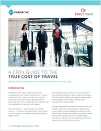 A CFO's GUIDE TO THE  TRUE COST OF TRAVEL