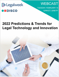 2022 Predictions & Trends for Legal Technology and Innovation