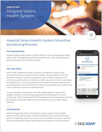 Hospital Sisters Health System Simplifies Scheduling Process