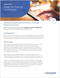 Roper St. Francis Healthcare Getting Patients Back to Care Through  Digital Channels Case Study