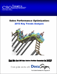 CSO Insights: 2013 Sales Performance Optimization Study Results