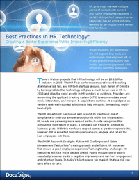 Best Practices in HR Technology