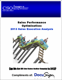 CSO Insights: 2013 SPO Sales Execution Analysis