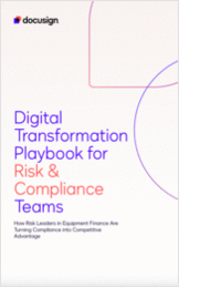 Digital Transformation Playbook for Risk & Compliance Teams
