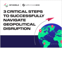 Advice for Tackling Geopolitical Risk in Global Supply Chains
