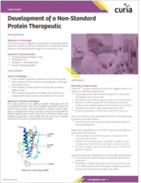 Development Of A Non-Standard Protein Therapeutic