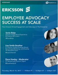Employee Advocacy Success At Scale: How Ericsson Drives Engagement and Advocacy in the Enterprise