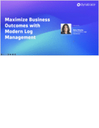 Maximize Business Outcomes with Modern Log Management