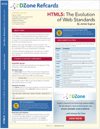 HTML5: The Evolution of Web Standards