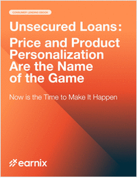 Unsecured Loans: Price and Product Personalization Are the Name of the Game