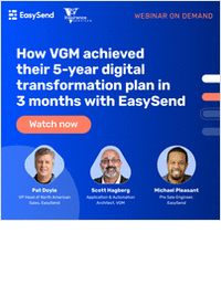 Webinar recap: how VGM achieved their 5-year digital transformation plan in 3 months with EasySend