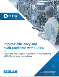 CLEEN by Ecolab: Improve efficiency and audit-readiness in your personal care & cosmetics manufacturing