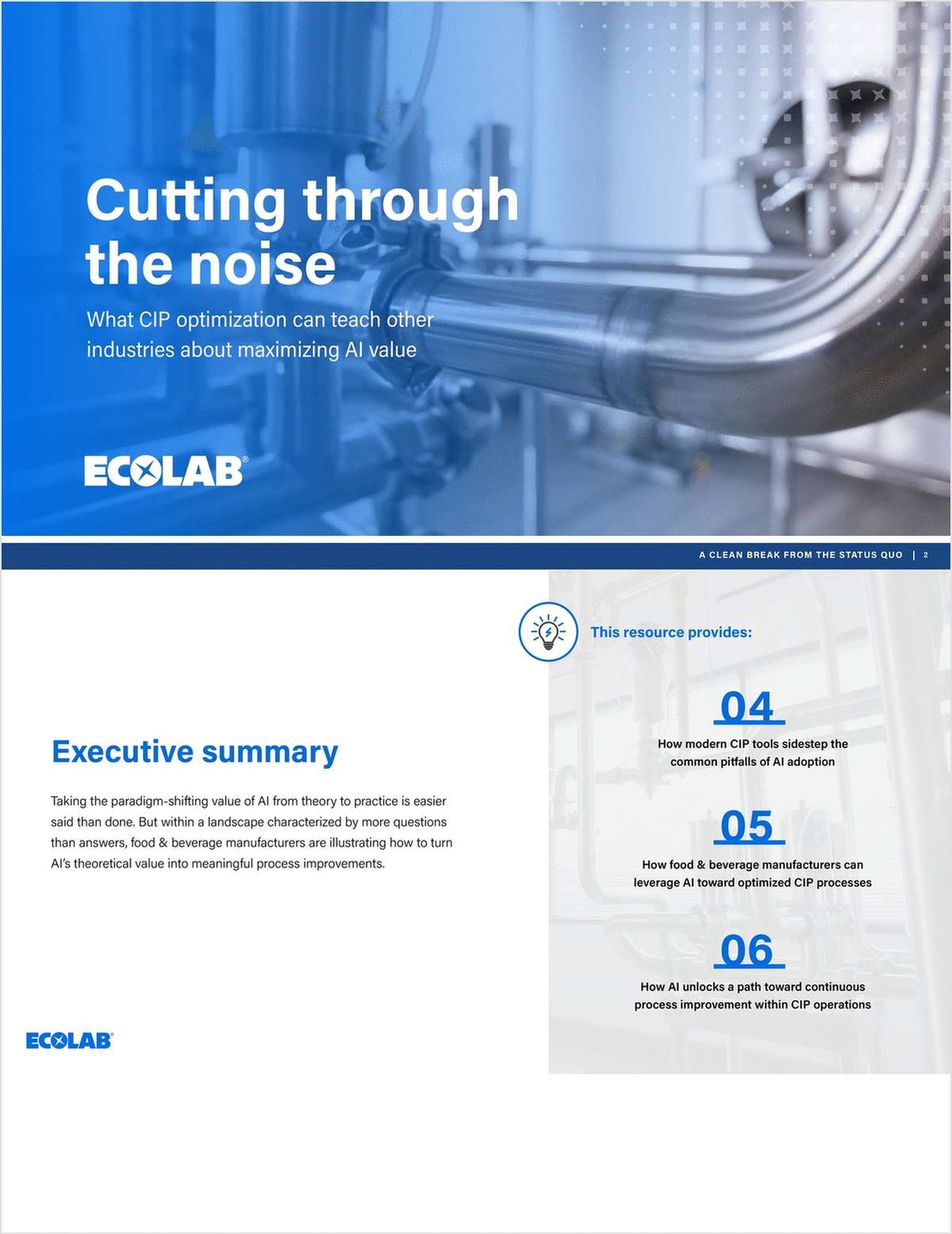 Ebook: What CIP optimization can teach other industries about maximizing AI value