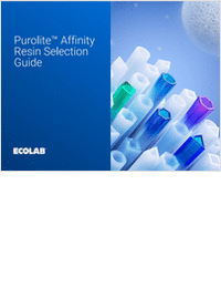 Purolite� Affinity Resin Selection Guide