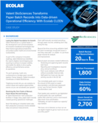 How Valent BioSciences Transformed Batch Operations: A Real‑World Case Study in Digital Efficiency, Data Integrity, and Paperless Productivity